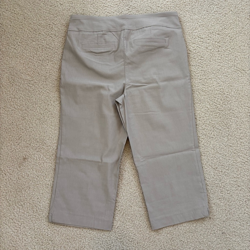 Kim Rogers Women's Tan Capris Size 12 - Picture 6 of 6